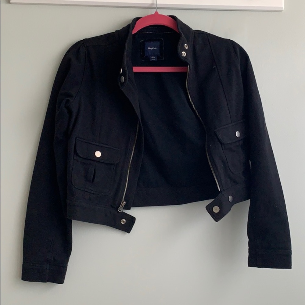 kids black motorcycle jacket
